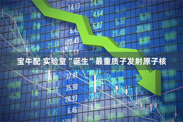 宝牛配 实验室“诞生”最重质子发射原子核